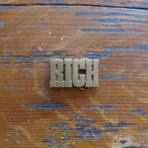 Vintage Accessories - Vintage Brass Belt Buckle